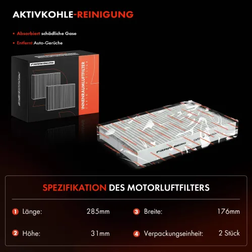 Filter, Innenraumluft Frankberg 5481FB0034650 Bild Filter, Innenraumluft Frankberg 5481FB0034650