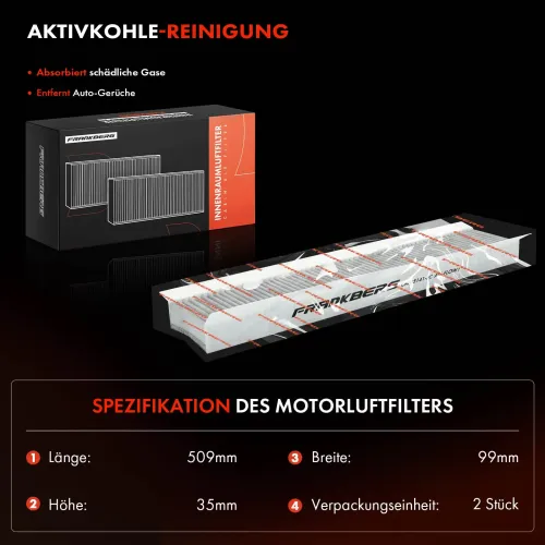 Filter, Innenraumluft Frankberg 5481FB0034668 Bild Filter, Innenraumluft Frankberg 5481FB0034668