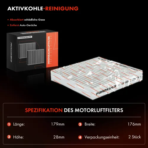 Filter, Innenraumluft Frankberg 5481FB0034675 Bild Filter, Innenraumluft Frankberg 5481FB0034675