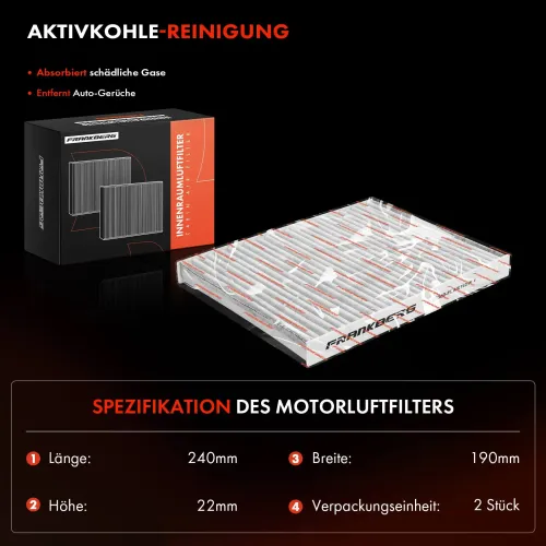 Filter, Innenraumluft Frankberg 5481FB0034693 Bild Filter, Innenraumluft Frankberg 5481FB0034693