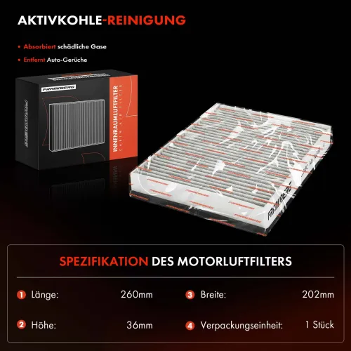 Filter, Innenraumluft Frankberg 5481FB0034696 Bild Filter, Innenraumluft Frankberg 5481FB0034696