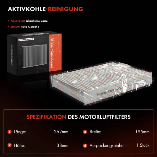 Filter, Innenraumluft Frankberg 5481FB0034705 Bild Filter, Innenraumluft Frankberg 5481FB0034705