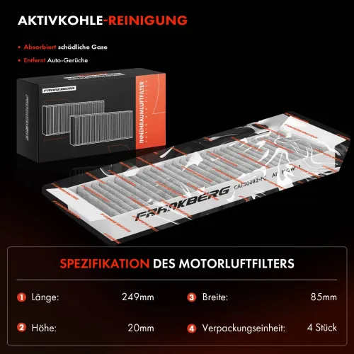 Filter, Innenraumluft Frankberg 5481FB0034724 Bild Filter, Innenraumluft Frankberg 5481FB0034724