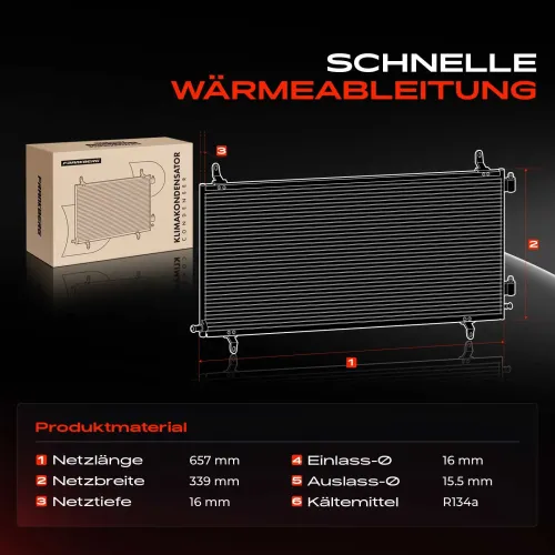Kondensator, Klimaanlage Frankberg 5481FB0037984 Bild Kondensator, Klimaanlage Frankberg 5481FB0037984