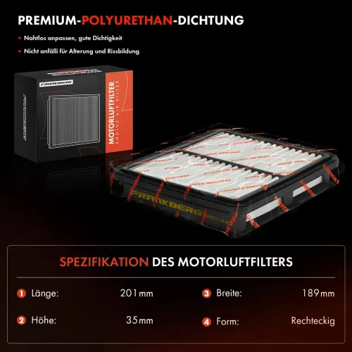 Luftfilter Frankberg 5481FB0038389 Bild Luftfilter Frankberg 5481FB0038389