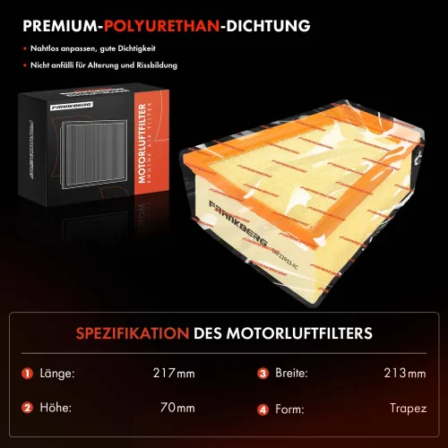 Luftfilter Frankberg 5481FB0038504 Bild Luftfilter Frankberg 5481FB0038504