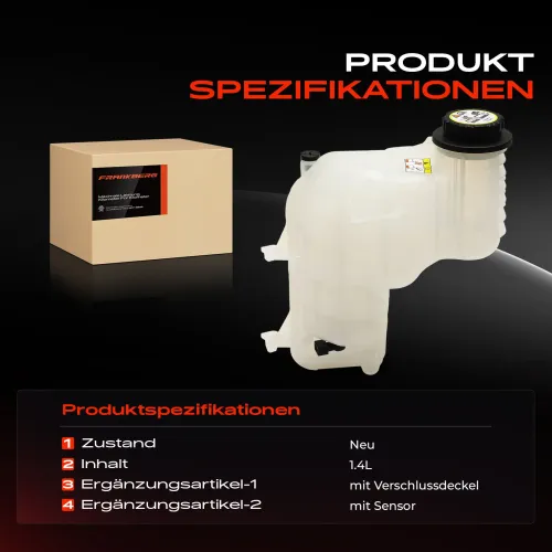 Ausgleichsbehälter, Kühlmittel Frankberg 5481FB0039304 Bild Ausgleichsbehälter, Kühlmittel Frankberg 5481FB0039304