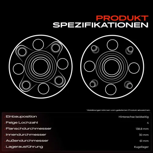 Radnabe Hinterachse beidseitig Frankberg 5481FB0039773 Bild Radnabe Hinterachse beidseitig Frankberg 5481FB0039773