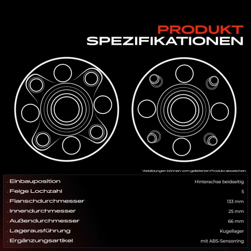 Radnabe Hinterachse beidseitig Frankberg 5481FB0039839 Bild Radnabe Hinterachse beidseitig Frankberg 5481FB0039839