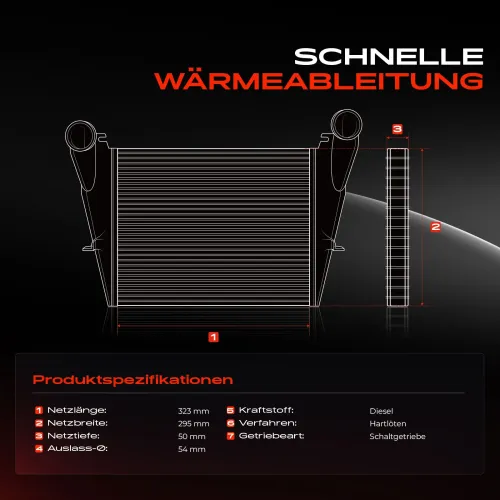 Niedertemperaturkühler, Ladeluftkühler Frankberg 5481FB0040339 Bild Niedertemperaturkühler, Ladeluftkühler Frankberg 5481FB0040339