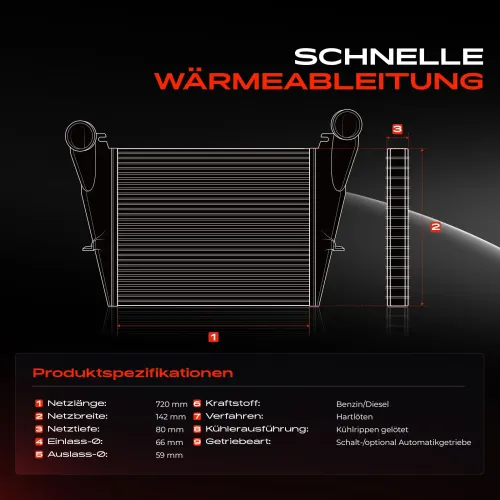 Niedertemperaturkühler, Ladeluftkühler Frankberg 5481FB0040346 Bild Niedertemperaturkühler, Ladeluftkühler Frankberg 5481FB0040346