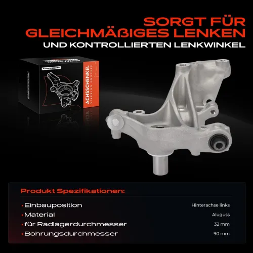 Achsschenkel, Radaufhängung Hinterachse links Frankberg 5481FB0040350 Bild Achsschenkel, Radaufhängung Hinterachse links Frankberg 5481FB0040350