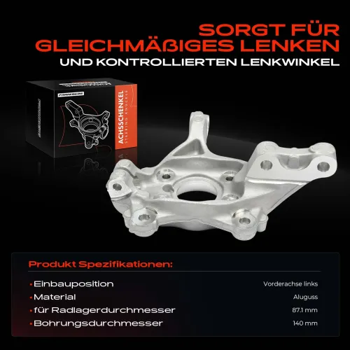 Achsschenkel, Radaufhängung Vorderachse links Frankberg 5481FB0040359 Bild Achsschenkel, Radaufhängung Vorderachse links Frankberg 5481FB0040359