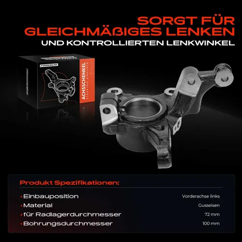 Achsschenkel, Radaufhängung Vorderachse links Frankberg 5481FB0040373 Bild Achsschenkel, Radaufhängung Vorderachse links Frankberg 5481FB0040373