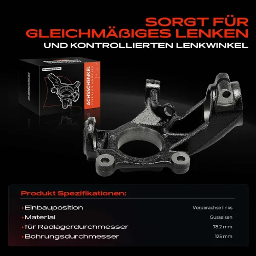 Achsschenkel, Radaufhängung Vorderachse links Frankberg 5481FB0040376 Bild Achsschenkel, Radaufhängung Vorderachse links Frankberg 5481FB0040376