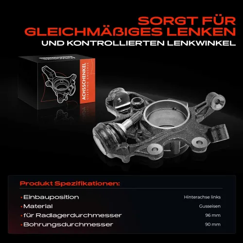 Achsschenkel, Radaufhängung Hinterachse links Frankberg 5481FB0040391 Bild Achsschenkel, Radaufhängung Hinterachse links Frankberg 5481FB0040391