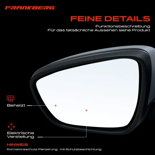 Außenspiegel Außenspiegel links Frankberg 5481FB0040461 Bild Außenspiegel Außenspiegel links Frankberg 5481FB0040461