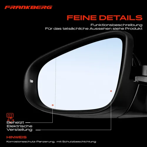 Außenspiegel Außenspiegel links Frankberg 5481FB0040554 Bild Außenspiegel Außenspiegel links Frankberg 5481FB0040554