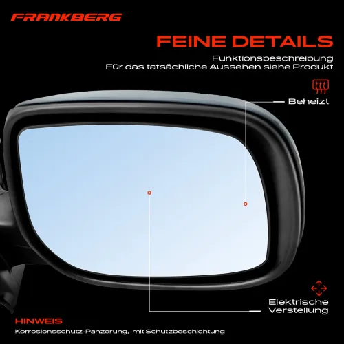 Außenspiegel Außenspiegel rechts Frankberg 5481FB0040731 Bild Außenspiegel Außenspiegel rechts Frankberg 5481FB0040731
