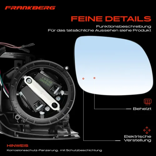 Außenspiegel Außenspiegel rechts Frankberg 5481FB0040734 Bild Außenspiegel Außenspiegel rechts Frankberg 5481FB0040734