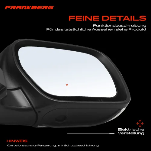 Außenspiegel Außenspiegel rechts Frankberg 5481FB0040916 Bild Außenspiegel Außenspiegel rechts Frankberg 5481FB0040916