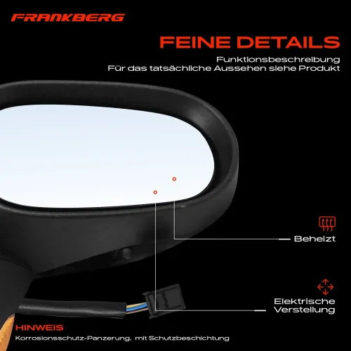 Außenspiegel Außenspiegel rechts Frankberg 5481FB0040976 Bild Außenspiegel Außenspiegel rechts Frankberg 5481FB0040976