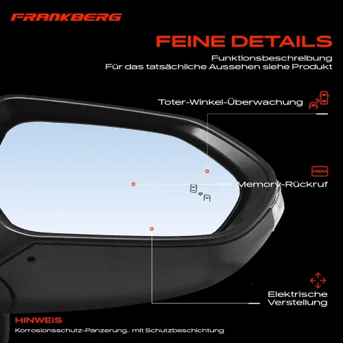 Außenspiegel Außenspiegel rechts Frankberg 5481FB0041120 Bild Außenspiegel Außenspiegel rechts Frankberg 5481FB0041120