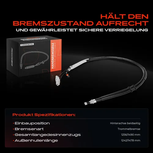 Seilzug, Feststellbremse Hinterachse beidseitig Frankberg 5481FB0041279 Bild Seilzug, Feststellbremse Hinterachse beidseitig Frankberg 5481FB0041279