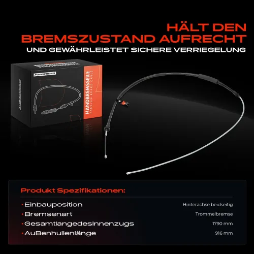 Seilzug, Feststellbremse Hinterachse beidseitig Frankberg 5481FB0041314 Bild Seilzug, Feststellbremse Hinterachse beidseitig Frankberg 5481FB0041314