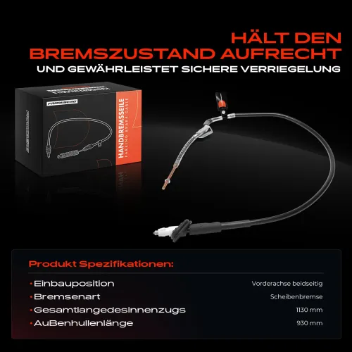 Seilzug, Feststellbremse Vorderachse beidseitig Frankberg 5481FB0041315 Bild Seilzug, Feststellbremse Vorderachse beidseitig Frankberg 5481FB0041315