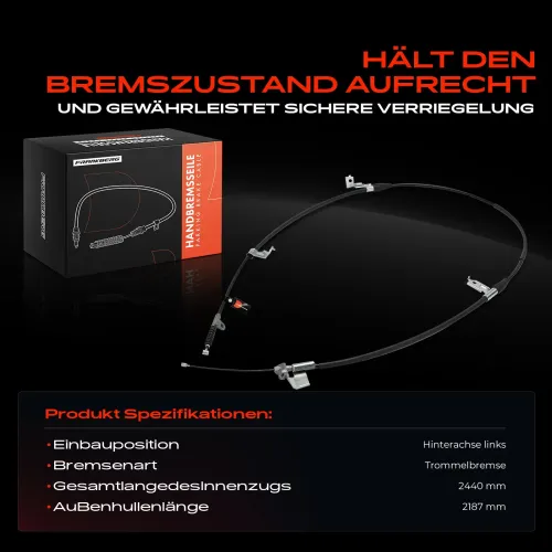 Seilzug, Feststellbremse Hinterachse links Frankberg 5481FB0041318 Bild Seilzug, Feststellbremse Hinterachse links Frankberg 5481FB0041318