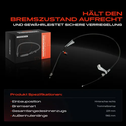 Seilzug, Feststellbremse Hinterachse rechts Frankberg 5481FB0041320 Bild Seilzug, Feststellbremse Hinterachse rechts Frankberg 5481FB0041320