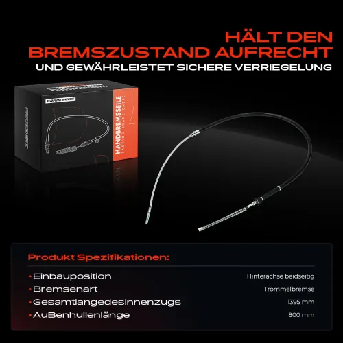 Seilzug, Feststellbremse Hinterachse beidseitig Frankberg 5481FB0041333 Bild Seilzug, Feststellbremse Hinterachse beidseitig Frankberg 5481FB0041333