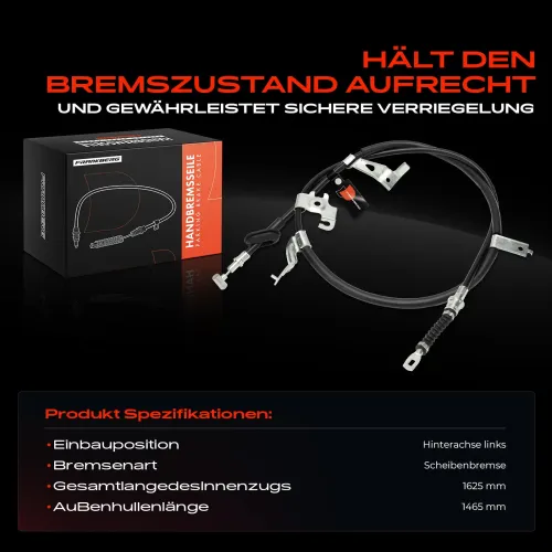 Seilzug, Feststellbremse Hinterachse links Frankberg 5481FB0041349 Bild Seilzug, Feststellbremse Hinterachse links Frankberg 5481FB0041349