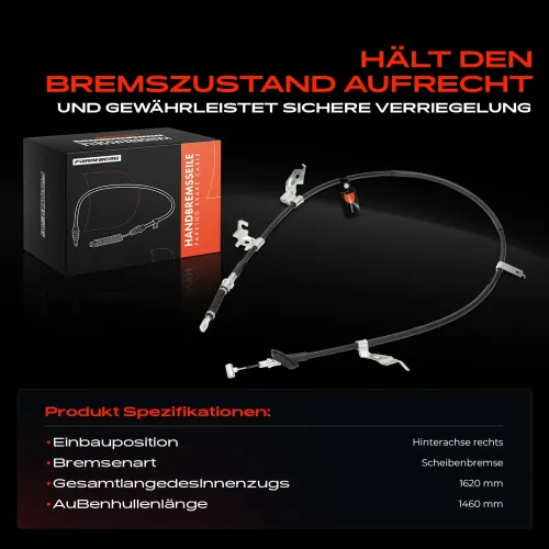 Seilzug, Feststellbremse Hinterachse rechts Frankberg 5481FB0041354 Bild Seilzug, Feststellbremse Hinterachse rechts Frankberg 5481FB0041354
