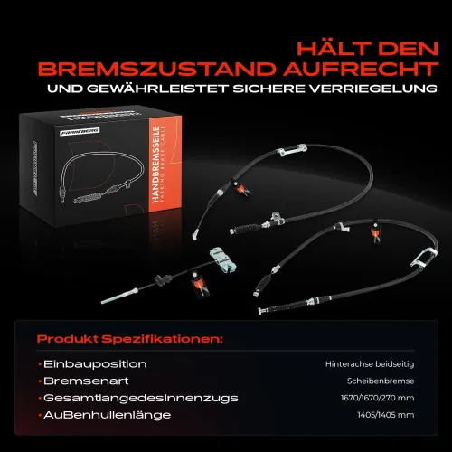 Seilzug, Feststellbremse Hinterachse beidseitig Frankberg 5481FB0041376 Bild Seilzug, Feststellbremse Hinterachse beidseitig Frankberg 5481FB0041376