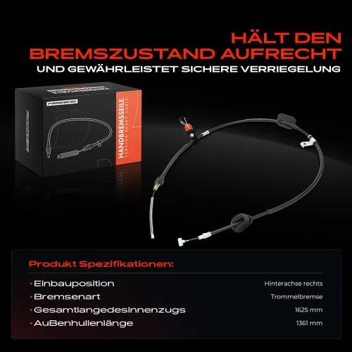 Seilzug, Feststellbremse Hinterachse rechts Frankberg 5481FB0041431 Bild Seilzug, Feststellbremse Hinterachse rechts Frankberg 5481FB0041431