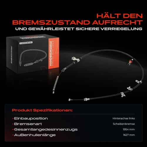 Seilzug, Feststellbremse Hinterachse links Frankberg 5481FB0041432 Bild Seilzug, Feststellbremse Hinterachse links Frankberg 5481FB0041432