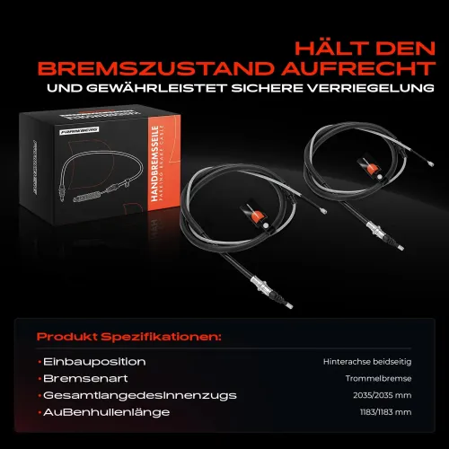 Seilzug, Feststellbremse Hinterachse beidseitig Frankberg 5481FB0041451 Bild Seilzug, Feststellbremse Hinterachse beidseitig Frankberg 5481FB0041451