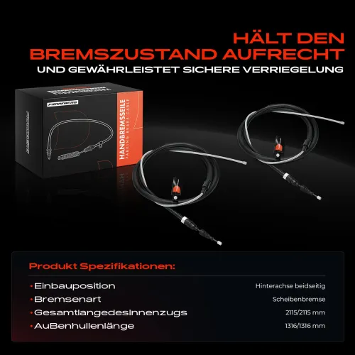 Seilzug, Feststellbremse Hinterachse beidseitig Frankberg 5481FB0041453 Bild Seilzug, Feststellbremse Hinterachse beidseitig Frankberg 5481FB0041453