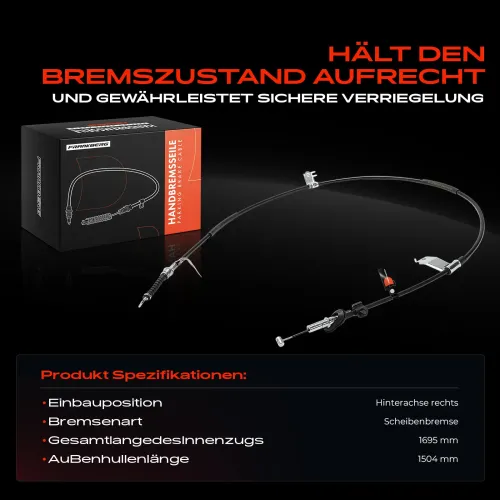 Seilzug, Feststellbremse Hinterachse rechts Frankberg 5481FB0041474 Bild Seilzug, Feststellbremse Hinterachse rechts Frankberg 5481FB0041474