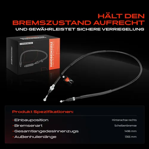 Seilzug, Feststellbremse Hinterachse rechts Frankberg 5481FB0041477 Bild Seilzug, Feststellbremse Hinterachse rechts Frankberg 5481FB0041477