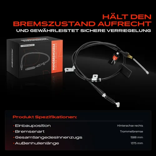 Seilzug, Feststellbremse Hinterachse rechts Frankberg 5481FB0041538 Bild Seilzug, Feststellbremse Hinterachse rechts Frankberg 5481FB0041538