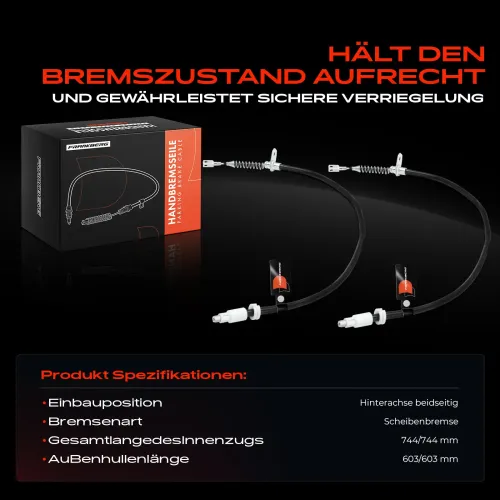Seilzug, Feststellbremse Hinterachse beidseitig Frankberg 5481FB0041546 Bild Seilzug, Feststellbremse Hinterachse beidseitig Frankberg 5481FB0041546