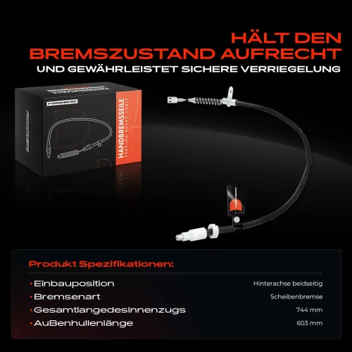 Seilzug, Feststellbremse Hinterachse beidseitig Frankberg 5481FB0041547 Bild Seilzug, Feststellbremse Hinterachse beidseitig Frankberg 5481FB0041547