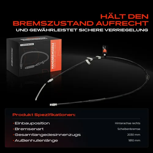 Seilzug, Feststellbremse Hinterachse rechts Frankberg 5481FB0041564 Bild Seilzug, Feststellbremse Hinterachse rechts Frankberg 5481FB0041564