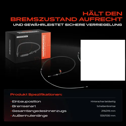 Seilzug, Feststellbremse Hinterachse beidseitig Frankberg 5481FB0041565 Bild Seilzug, Feststellbremse Hinterachse beidseitig Frankberg 5481FB0041565