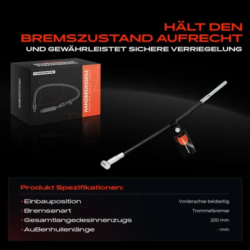Seilzug, Feststellbremse Vorderachse beidseitig Frankberg 5481FB0041613 Bild Seilzug, Feststellbremse Vorderachse beidseitig Frankberg 5481FB0041613