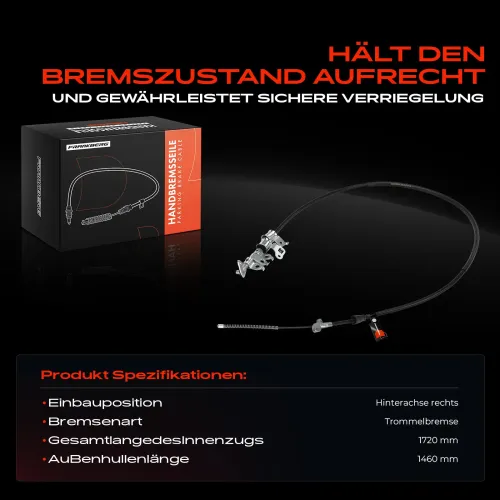 Seilzug, Feststellbremse Hinterachse rechts Frankberg 5481FB0041644 Bild Seilzug, Feststellbremse Hinterachse rechts Frankberg 5481FB0041644