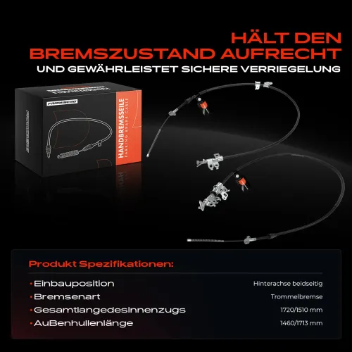 Seilzug, Feststellbremse Hinterachse beidseitig Frankberg 5481FB0041646 Bild Seilzug, Feststellbremse Hinterachse beidseitig Frankberg 5481FB0041646